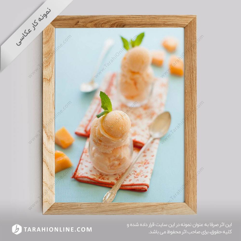 عکاسی از بستنی انبه